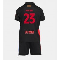 Otroški Nogometni dresi Barcelona Jules Kounde #23 Gostujoči 2024-25 Kratek Rokav (+ Kratke hlače)